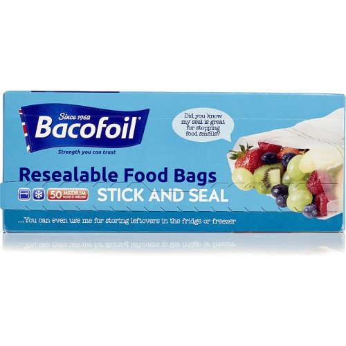 Bacofoil All Purpose Zipper Bags 12 Medium (12) Compare Prices