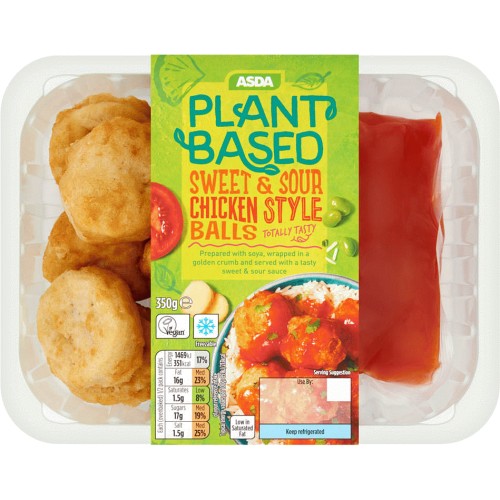 ASDA Plant Based Sweet & Sour Chicken Style Balls (350g) Compare