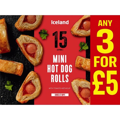 15 Mini Hot Dog Rolls