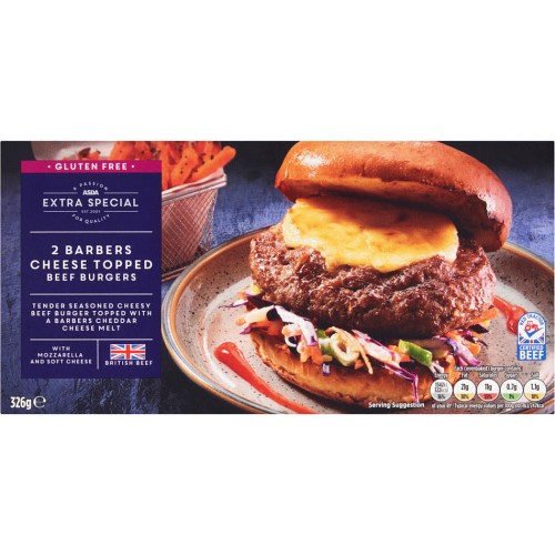 ASDA Extra Special 2 Aberdeen Angus Beef Burgers with Smoky Bacon