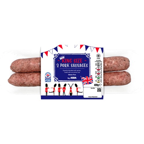 ASDA 2 King Size Pork Sausages (400g) Compare Prices & Where To Buy Trolley.co.uk