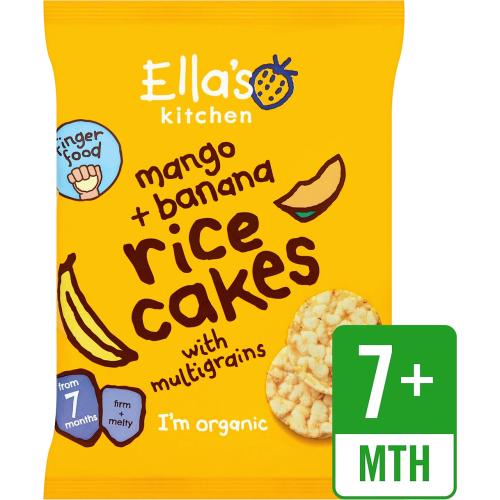 Mango & Banana Organic Rice Cakes 7 mths+