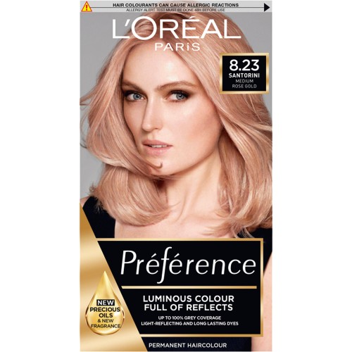 L'Oreal Preference Infinia  Rose Gold Light Blonde Permanent Hair Dye -  Compare Prices & Where To Buy 