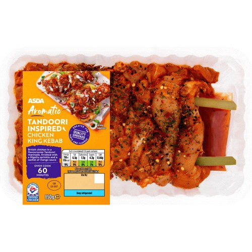 ASDA Aromatic Tandoori Inspired Chicken King Kebab (850g) Compare