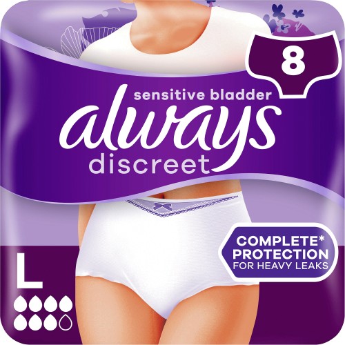 Always Discreet Incontinence Pants Plus Large Women (8) - Compare