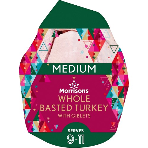 Frozen Basted Turkey Medium 3.9-5.2kg Serves 9-11