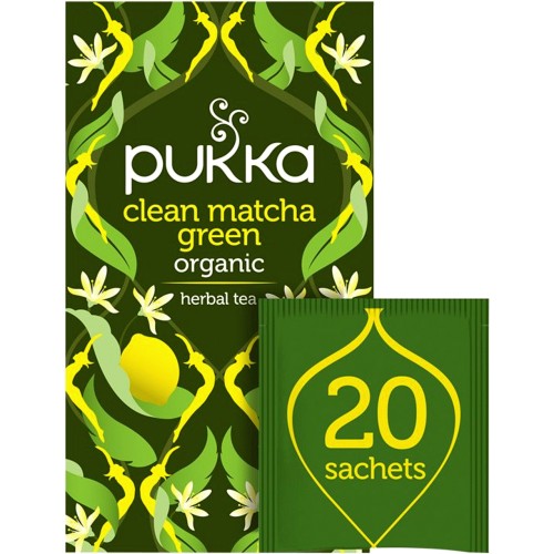 Clean Matcha Green 20 Green Tea Sachets