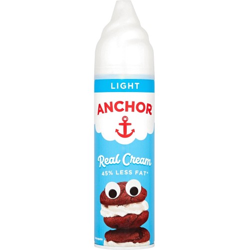 Anchor Light UHT Real Dairy Cream Aerosol (250g)