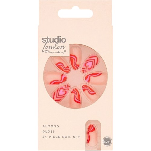 Superdrug Studio London Valentines Swirls False Nails Compare