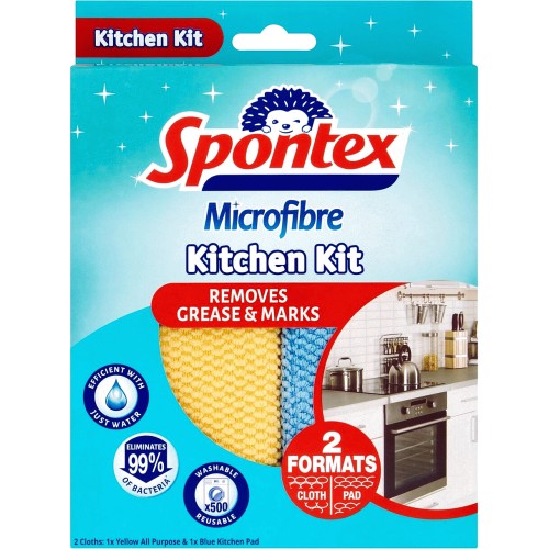 Spontex Microfibre Bathroom Kit (2) - Compare Prices & Where To Buy 