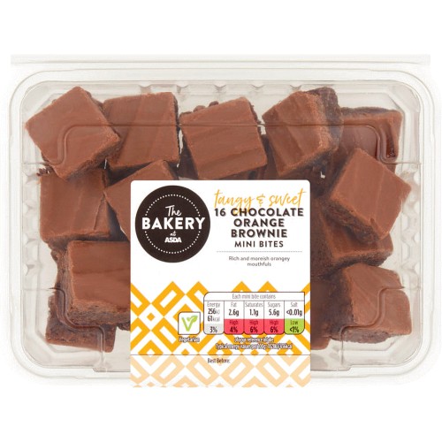 Baker's Selection Mini Chocolate Orange Brownie Bites
