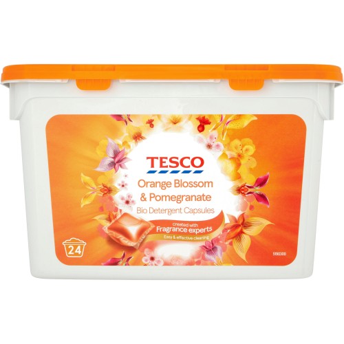Tesco Orange Blossom & Pomegranate Biological Laundry Detergent Caps