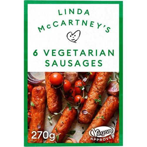 Linda McCartney's 6 Vegetarian Sausages (6 x 270g)
