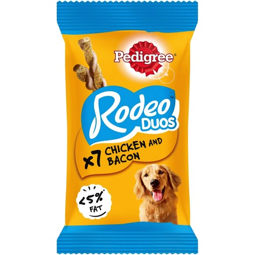 Rodeo Duos Adult Dog Treats Chicken & Bacon 7 Chews