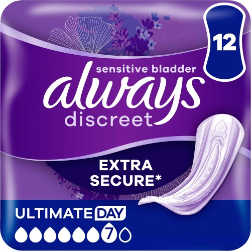 Always Discreet Ultimate Overnight Long Length Pads