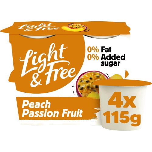 Light & Free Peach Passionfruit (4 x 115g)