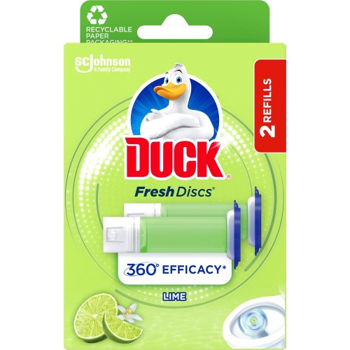 Duck Toilet Fresh Discs Duo Refills Lime (2 x 36ml) - Compare Prices &  Where To Buy 