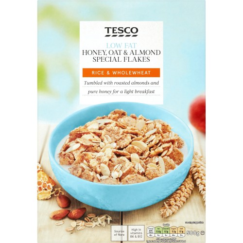 Tesco Hon Oats & Almonds Special Cereal