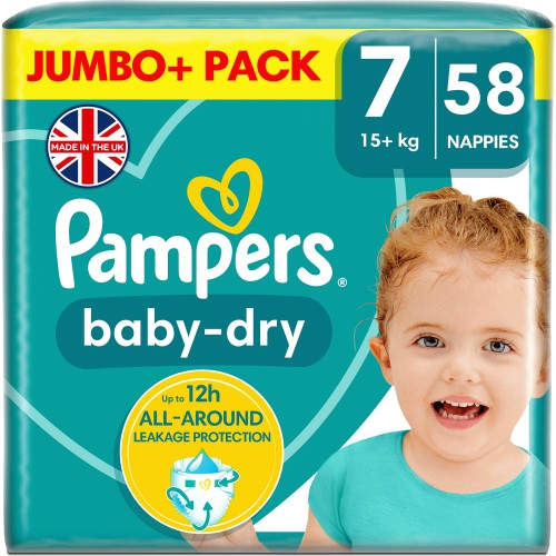Pampers Baby-Dry Size 7 Nappies (30 x 15kg) - Compare Prices & Where To Buy  