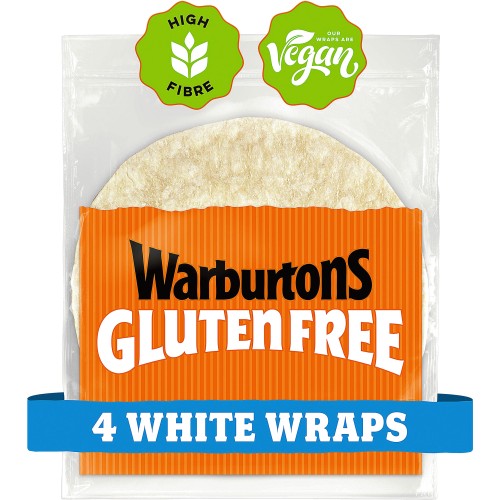 Gluten Free 4 White Wraps
