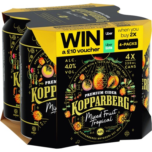 Kopparberg Limited Edition Mixed Fruit Tropical (4 x 330ml) Compare