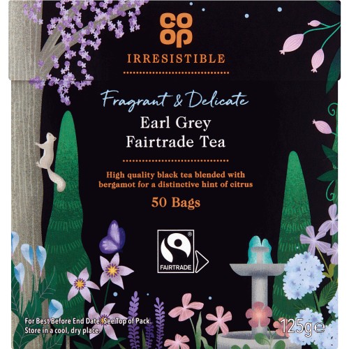 Cоор Irresistible Earl Grey Fairtrade Tea 50 Bags (125g) Compare