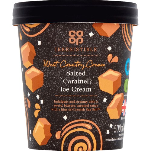 Irresistible West Country Cream Salted Caramel Ice Cream