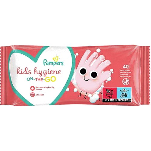Kids Hygiene On-the-go 40 Baby Wipes