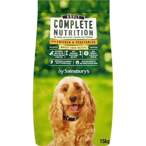 Sainsbury s Complete Nutrition Adult Dog Food with Chicken Vegetables 15kg Compare Prices Where To Buy Trolley