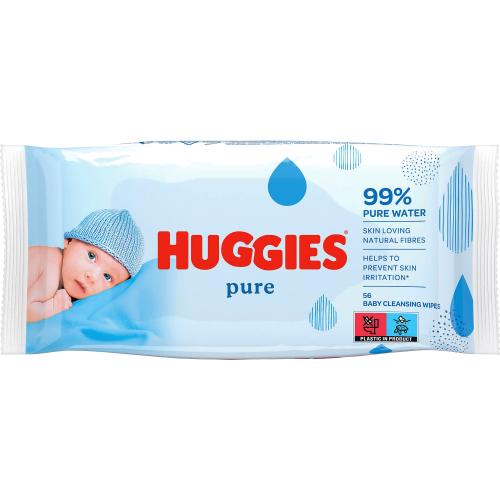 Pure Baby Wipes Fragrance Free Sngle Pack 56 Wipes