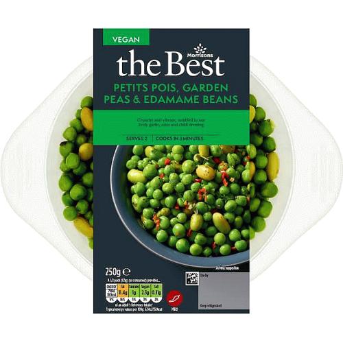 Morrisons The Best Petit Pois Garden Beans & Edamame Beans (300g