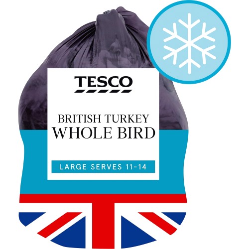 Sainsbury's Large Whole Basted British Frozen Turkey 5.3kg-6.9kg