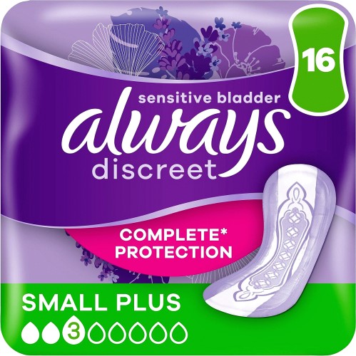 Discreet Incontinence Pads Small Plus 16
