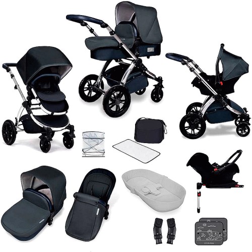 Kinderkraft Newly 4in1 Travel System (PRO R129 Car Seat + ISOFIX