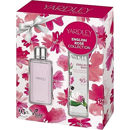 Yardley English Rose EDT & Body Spray Set Christmas Gift Gift for Her
