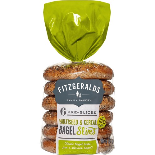 Fitzgeralds 6 Multiseed & Cereal Sliced Bagel Thins