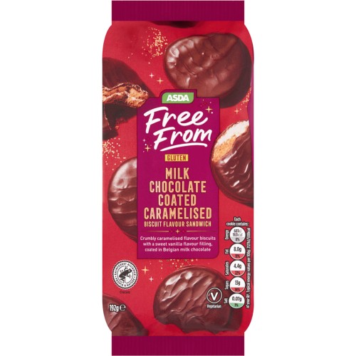 ASDA Free From Milk Chocolate Coated Caramelised Biscuit Flavour