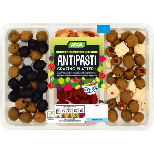 ASDA Mediterranean Inspired Antipasti Grazing Platter (250g) - Compare