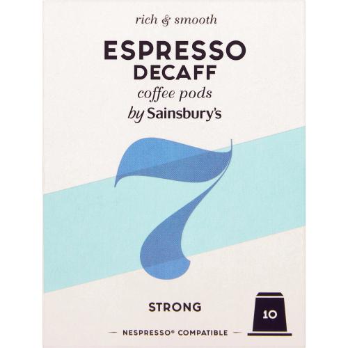 Sainsbury's Espresso Decaf Coffee Pods (10 x 52g) Compare Prices