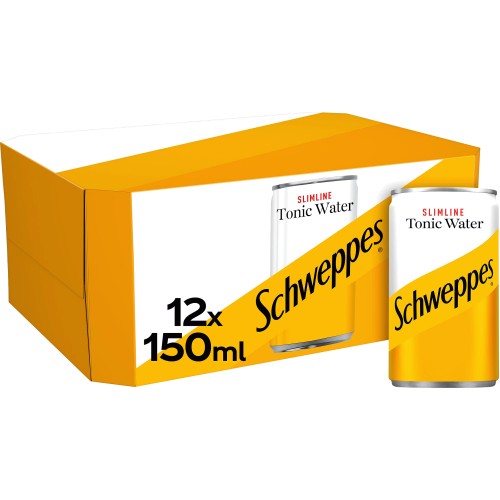 Slimline Tonic Water Mini Cans 12x150