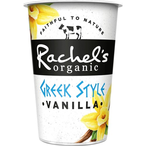 Rachel's Organic Greek Style Yogurt Vanilla (450g) Compare Prices