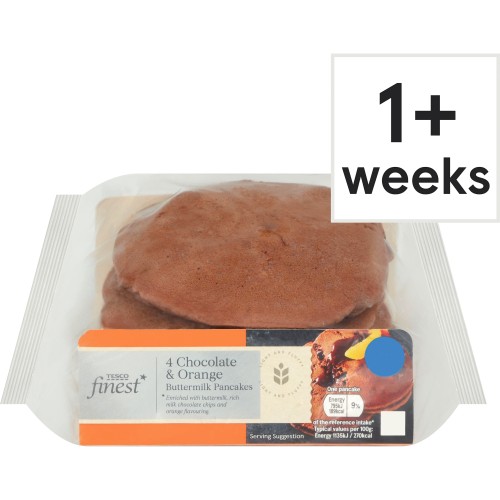 Tesco Finest 4 Chocolate & Orange Buttermilk Pancakes Compare Prices