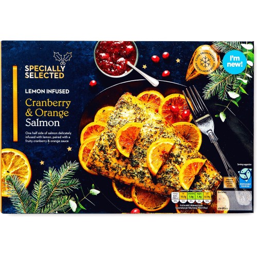 Specially Selected Lemon Infused Cranberry & Orange Boneless Salmon ...