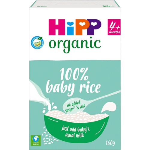 Hipp Organic 100% Baby Rice 4+ Months