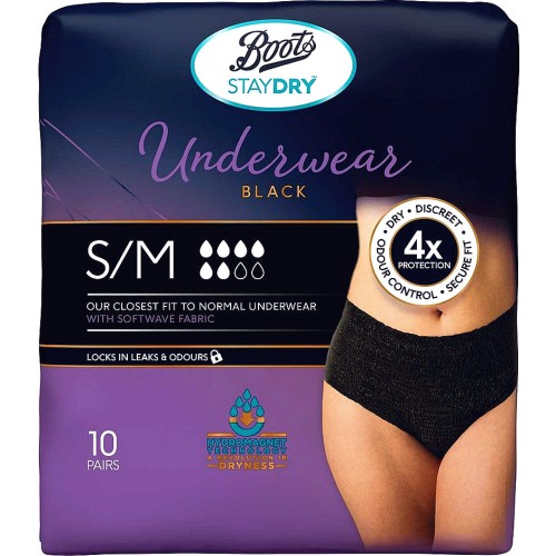 Boots Staydry Underwear Black Large 10 pairs - Compare Prices & Where To  Buy 
