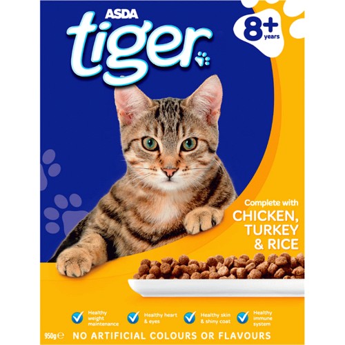 Tiger Complete Chicken Turkey & Rice Dry Senior Cat Food