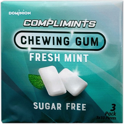 Dominion Fresh Mint Chewing Gum 3x10 Pieces - Compare Prices & Where To ...