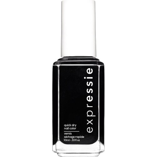 essie Expressie 380 Now Or Never Black Quick Dry Nail Polish