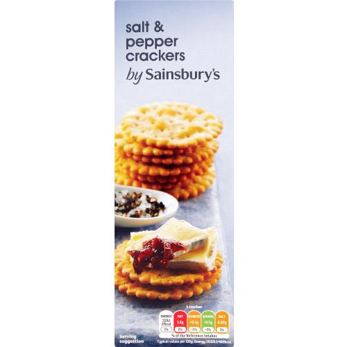 Sainsbury's Salt & Pepper Crackers (185g) Compare Prices & Where To