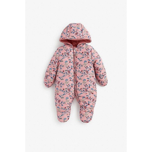 Baby girl snowsuit best sale mothercare